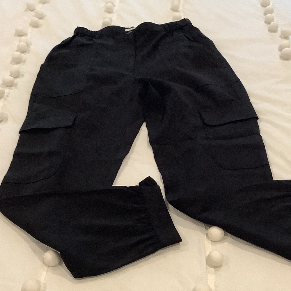 Max Studio Black Cargo Pants